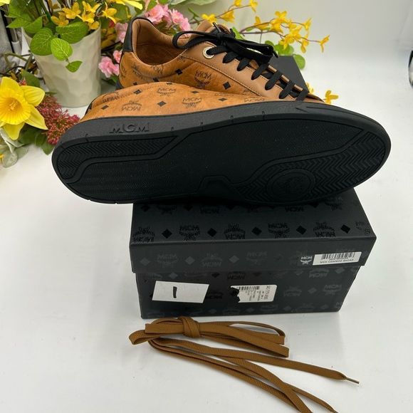 MCM Tan Leather Sneakers - Picture 4 of 9